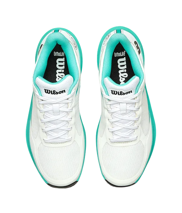 Sapatilhas de padel Wilson Hurakn Leve Branco/Turquoise/Black Mulheres 2025