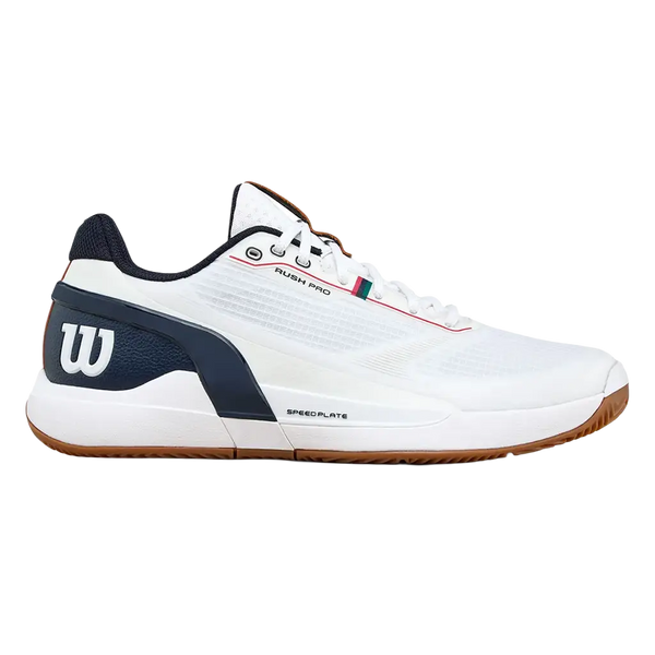 Wilson Padel Shoes Rush Pro 5 Clay White/Navy Blazer/Gum 2026