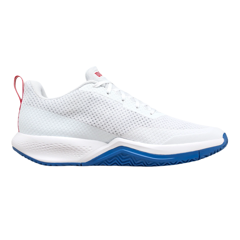 Padel Shoes Wilson Rush Pro Lite White/Deja Vu Blue /Wilson Network 2025