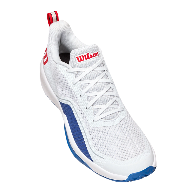 Padel Shoes Wilson Rush Pro Lite White/Deja Vu Blue /Wilson Network 2025