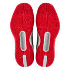 Sapatilhas de padel Wilson Rush Tour 5 CTC Branco Brilhante/Wilson Red/Microchip 2026