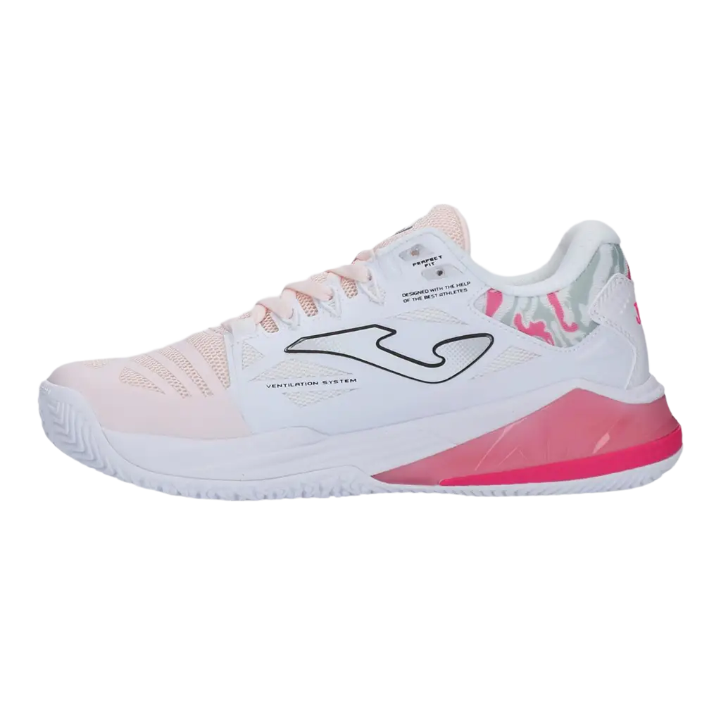 Padel Shoes Joma Spin Lady White Pink Woman 2026