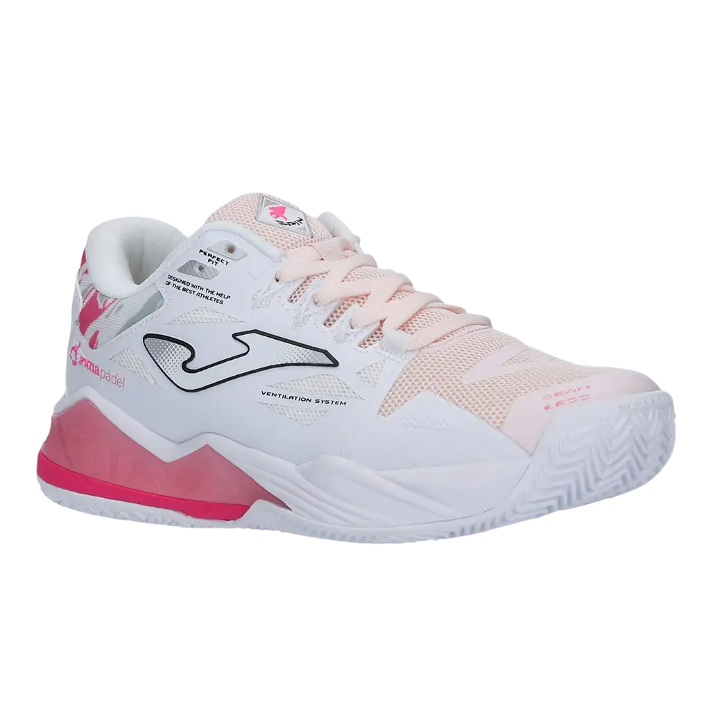 Padel Shoes Joma Spin Lady White Pink Woman 2026