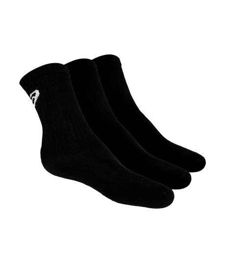 Asics Crew Socks (Pack x 3) Black