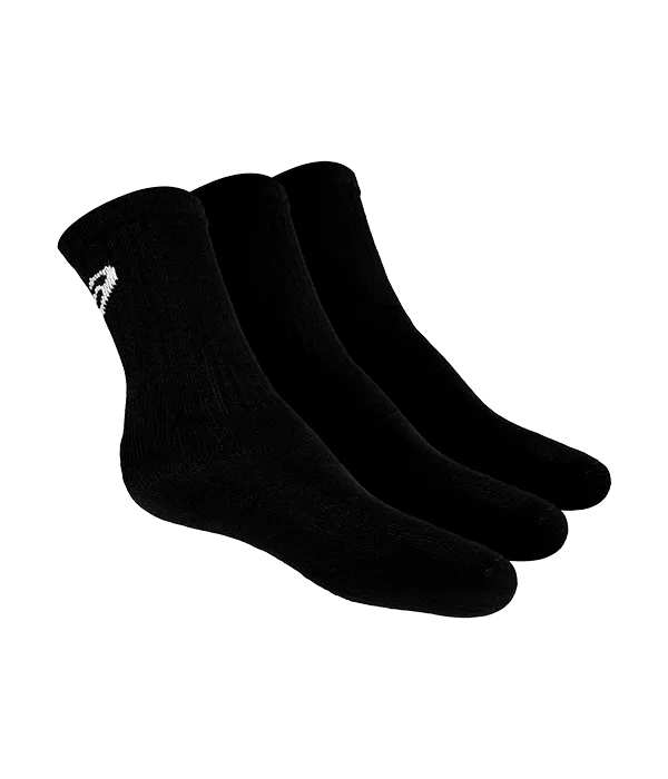 Calcetines Asics Crew (Pack x 3) Negro