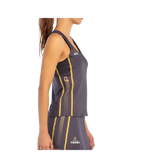 Camiseta Tirantes Bullpadel Acora Women Negro Carbón 2025