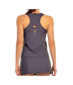 Camiseta Tirantes Bullpadel Acora Women Negro Carbón 2025