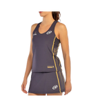 Camiseta Tirantes Bullpadel Acora Women Negro Carbón 2025