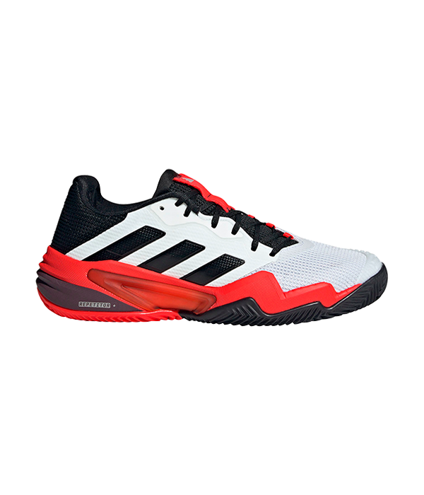 Zapatillas Adidas Baricade 13 CL  Blanco/Rojo 2024