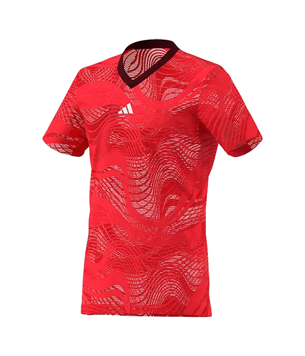 Maglietta Adidas Rete per sollevamento libero T Pro Rosso 2025