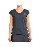 Camiseta Bullpadel Adoros Women Negro 2025