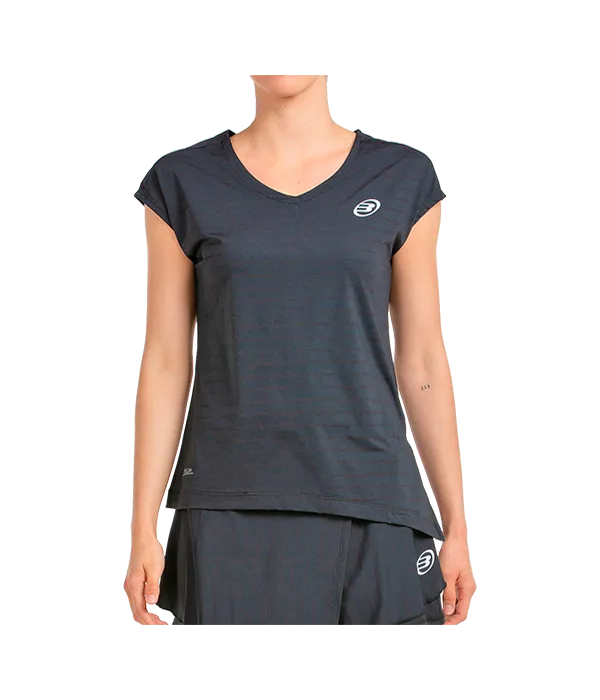 Camiseta Bullpadel Adoros Women Negro 2025
