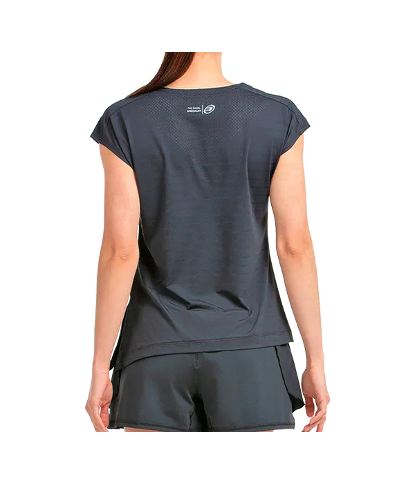 Camiseta Bullpadel Adoros Women Negro 2025