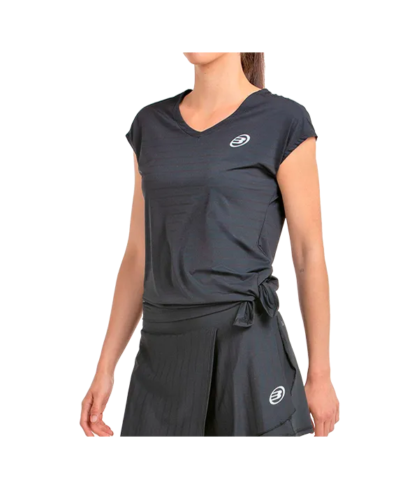 Camiseta Bullpadel Adoros Women Negro 2025