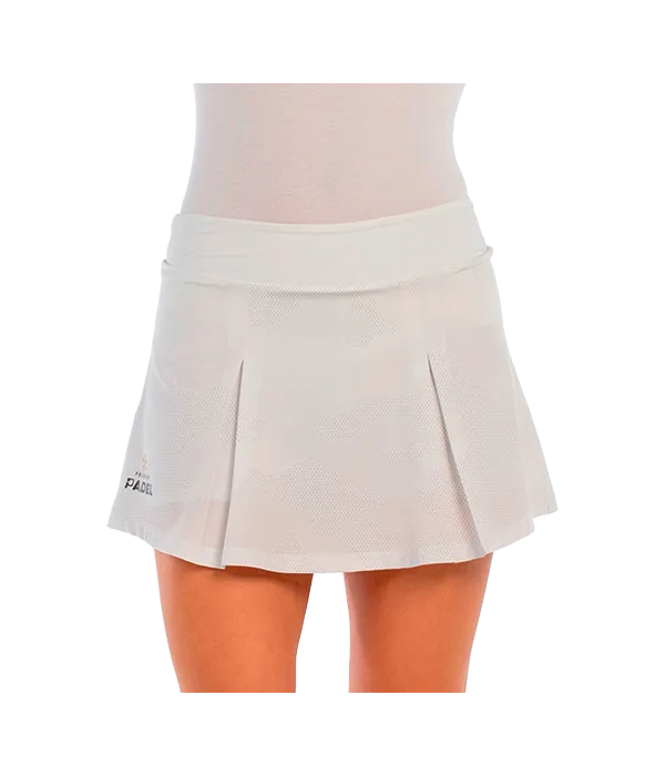 Falda Bullpadel Adoso Blanco 2025 Premier Padel