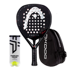 Pacchetto Racchetta da Padel Head Coello Pro 2025 + Borsa per Racchette Oxdog Ultra Tour Nero + Palline da padel Oxdog BOOST+