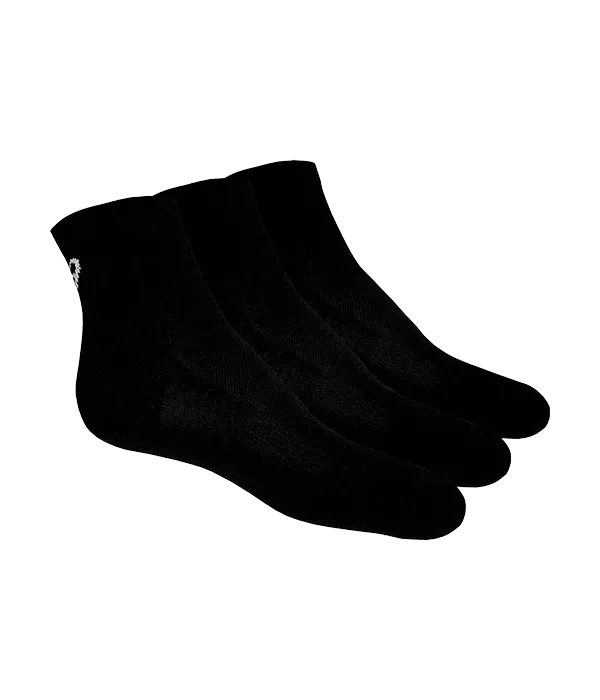 Calcetines Asics Quarter (Pack x 3) Negro