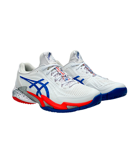 Zapatillas Asics Court FF 3 Novak Clay Blanco/Azul