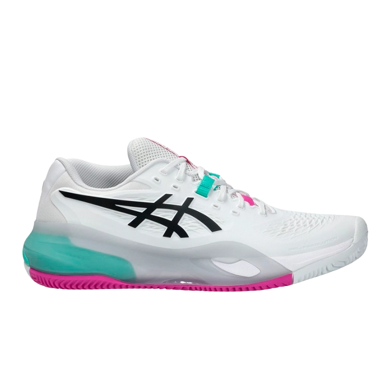 Asics Padel Shoes Gel-Resolution x Clay White/Aurora Green 2026
