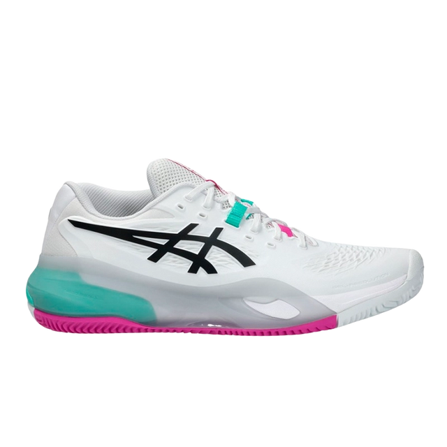 Asics Padelschuhe Gel-Resolution x Clay Weiß/Auroragrün 2026