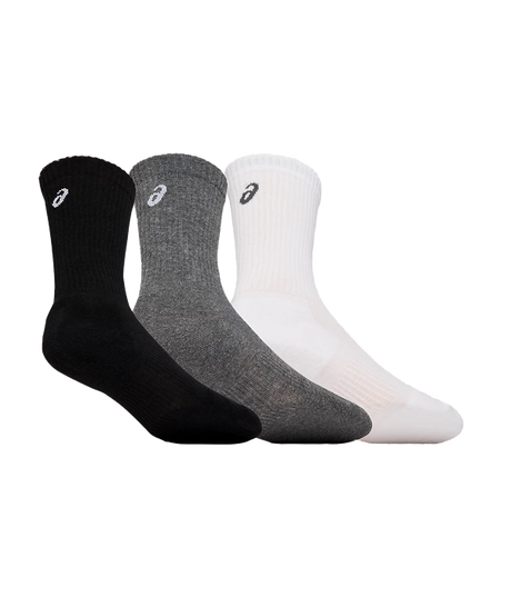 Asics Crew Socks (Pack x 3) White / Black / Gray