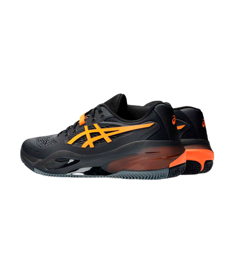 Asics Gel-Resolution X Clay Black/Shocking Orange Shoes