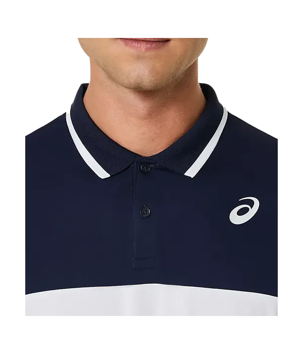 Polo Asics  Court Blanco/Azul marino