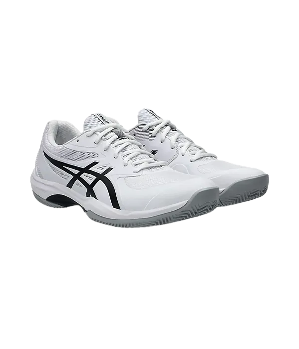 Asics Padelschuhe Game FF Clay/OC Weiß/Black