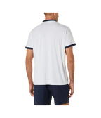 Polo Asics  Court Weiß/Blau Marine