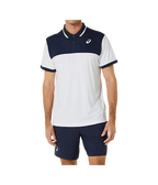 Polo Asics  Court Weiß/Blau Marine