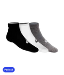 Calcetines Asics Quarter (Pack x 3) Blanco / Negro / Gris
