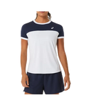 Camiseta Asics Court Mujer Blanca/Azul Marino
