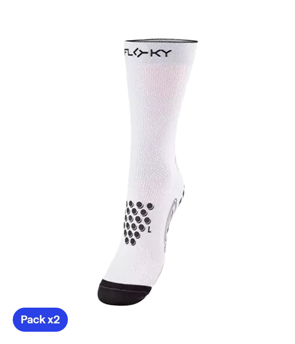 Calcetín de Compresión Floky S-Mash 3D Blanco 2025