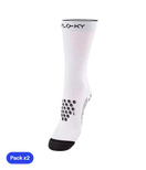 Calcetín de Compresión Floky S-Mash 3D Blanco 2025