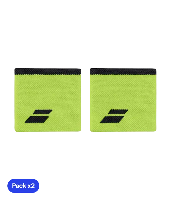 Muñequeras Babolat Amarillo/Gris (Pack x2)