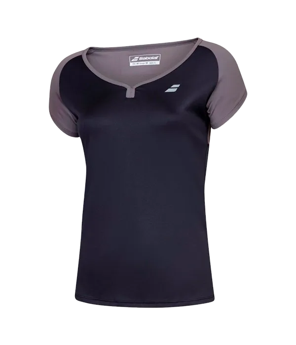 Camiseta Babolat Cap Sleeve Top Women Negro