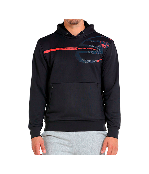 Sudadera Bullpadel Baiona Negro