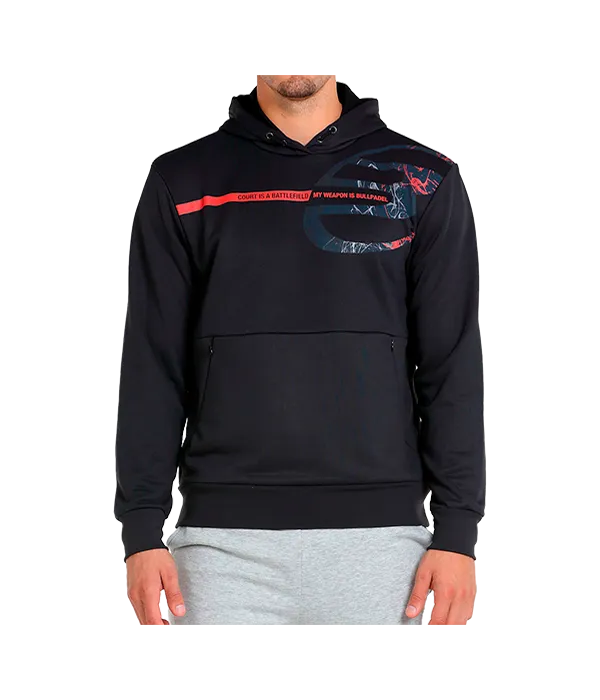 Sudadera Bullpadel Baiona Negro