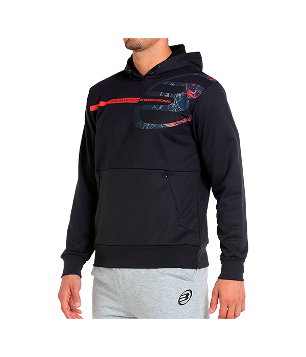 Sudadera Bullpadel Baiona Negro