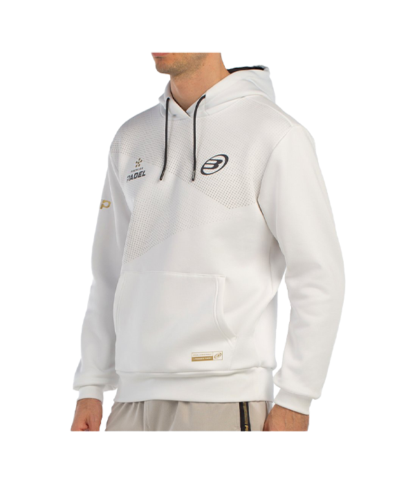 Sudadera Bullpadel Baque Blanco 2025