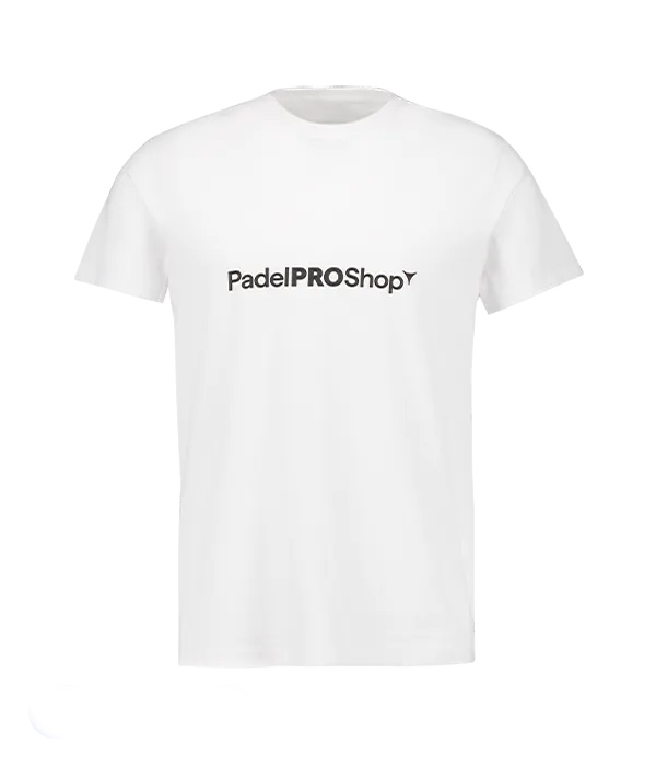 T-shirt en coton PadelPROShop Blanc