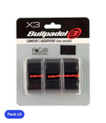 Overgrips Bullpadel GB1201 Comfort/Absorbent Negro (Pack x3)