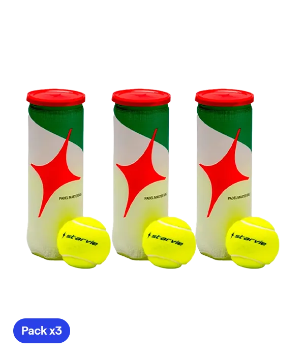 Pelotas Starvie Padel Master (Pack x3)
