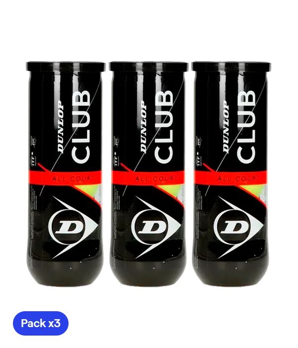 Pelotas Dunlop Club All Court (Pack x3)