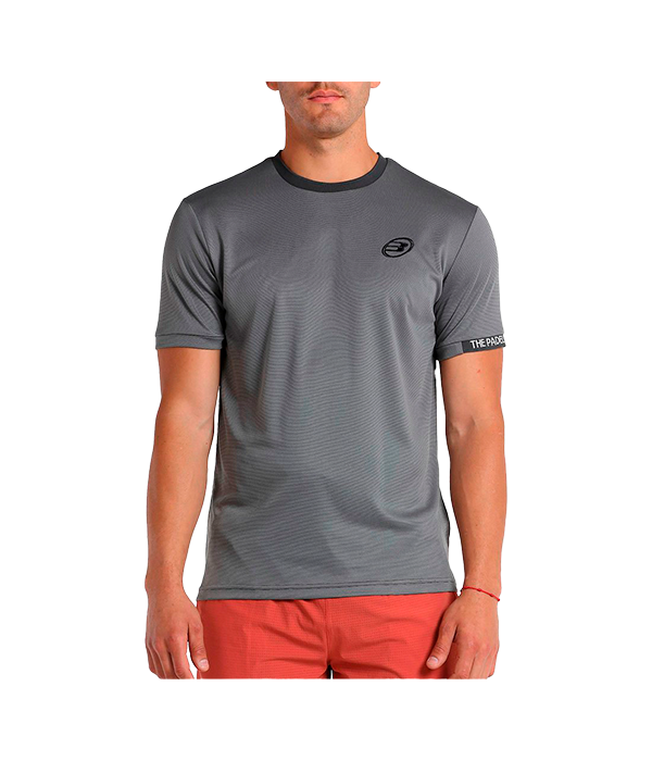 Bullpadel t -Shirt Useme me grau dunkler Hals 2024