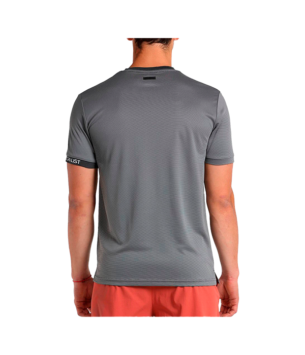 Bullpadel t -Shirt Useme me grau dunkler Hals 2024