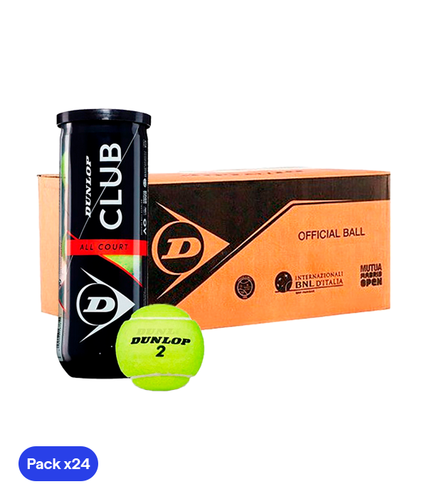 Cajón Pelotas Dunlop Club All Court (Pack x24)