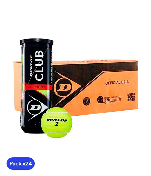 Cajón Pelotas Dunlop Club All Court (Pack x24)