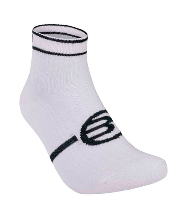 Calcetines Bullpadel BP2402 Women Blanco/Negro/Morado 2025 (Pack x3)