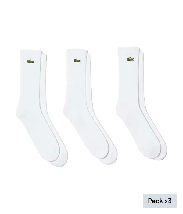 Chaussettes Lacoste Sport (X3) Blanc